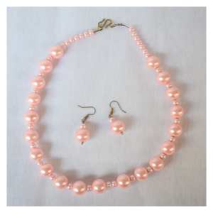 Handmade Necklace with matching earrings made in Kenya